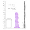 Real Rock Crystal Gode Twist Crystal RealRock 16 x 4cm Violet
